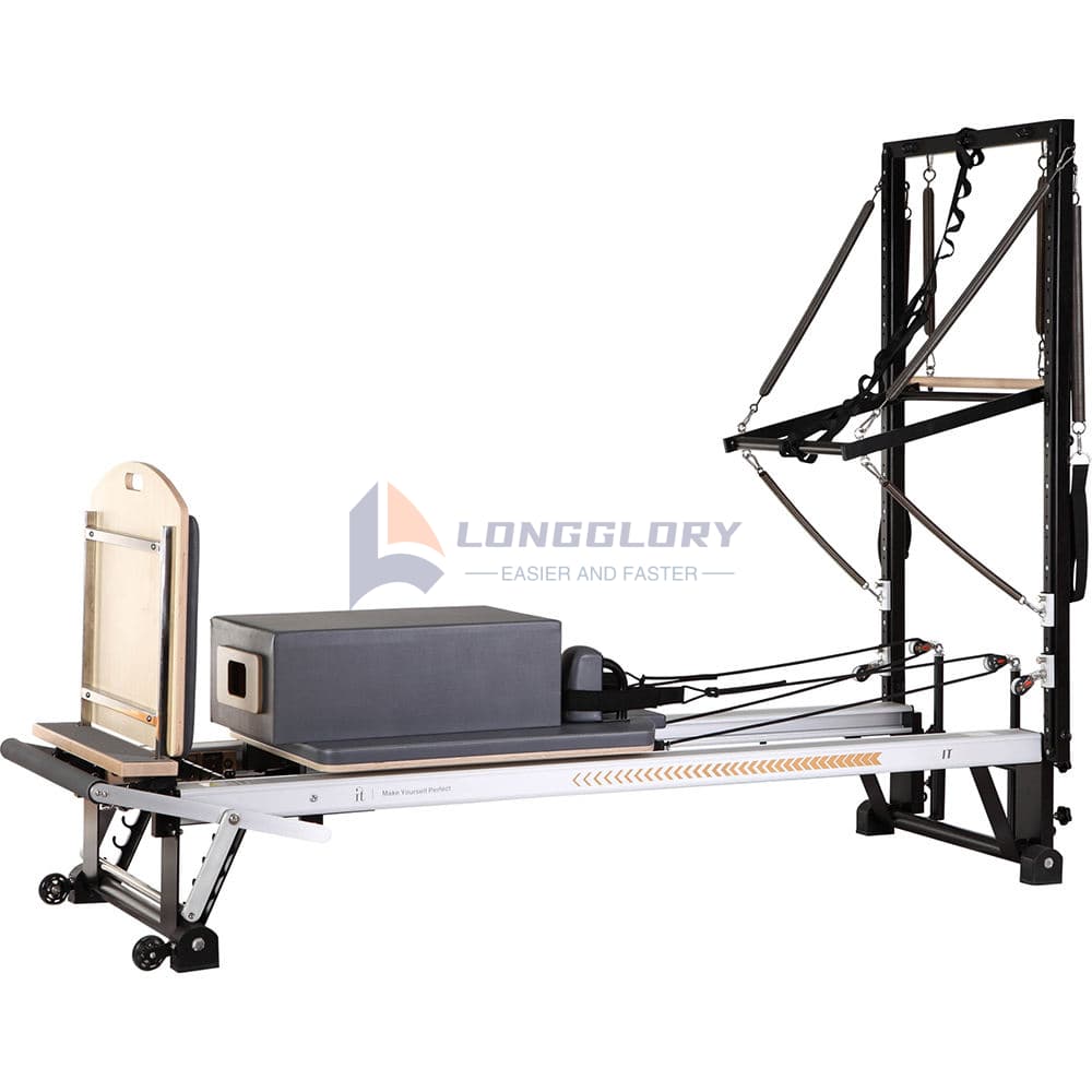 Hliníkový reformátor Pilates s polovičnou vežou